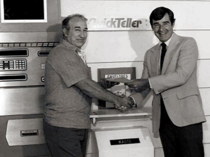 Archival photo River City Bank's first ATM