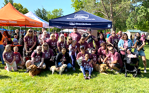 River City Bank employees at an outdoor community event