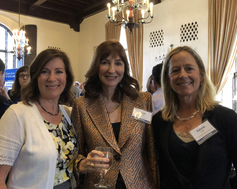 Janette Moynier of River City Bank with Susan Savage of the Sacramento River Cats Organization, and Valerie Park of Park, Vaughan, Fleming & Dowler LLP