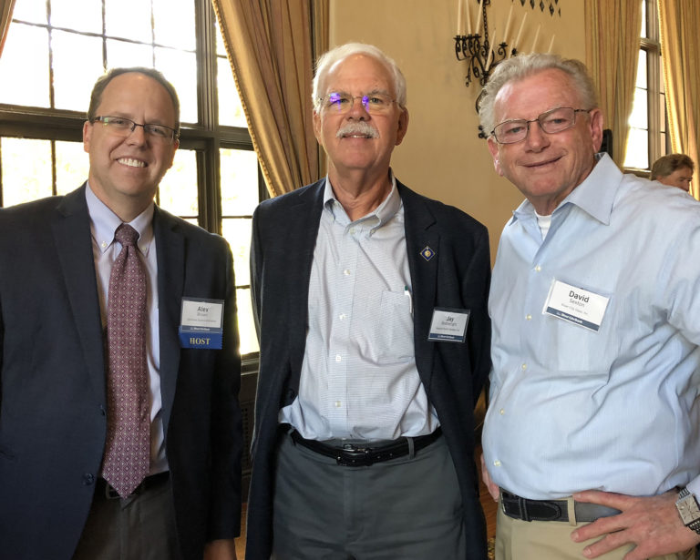 Alex Brown of BFBA, Jay Boatwright of Sequoia Pacific Builders, and David Sexton of River City Glass